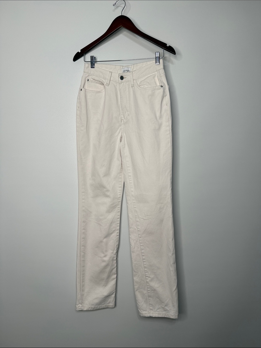 WeWoreWhat Classic Straight-Leg Women's Jeans in Off-White Size 26